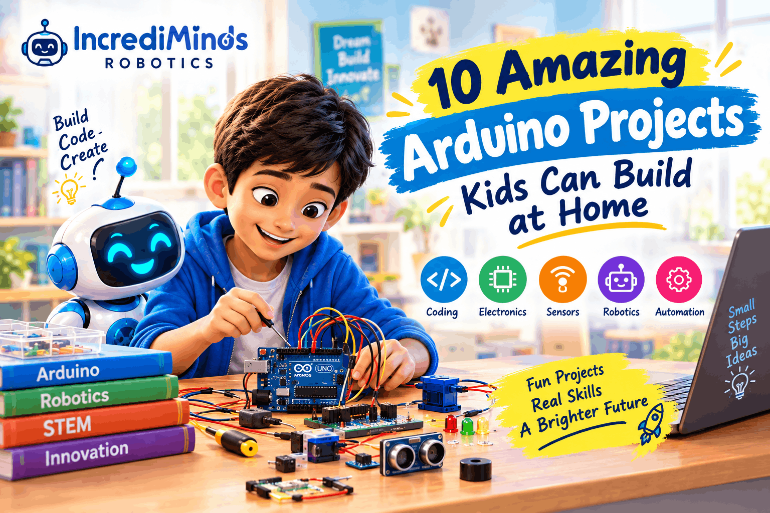 10 Amazing Arduino Projects Kids Can Build at Home